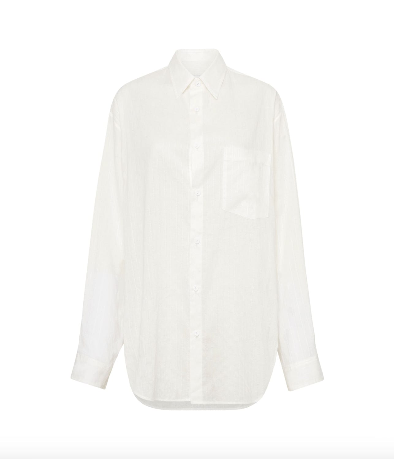 EMBROIDERED OVERSIZED SHIRT- WHITE | MATTEAU | MATTEAU EMBROIDERED OVERSIZED SHIRT- WHITE