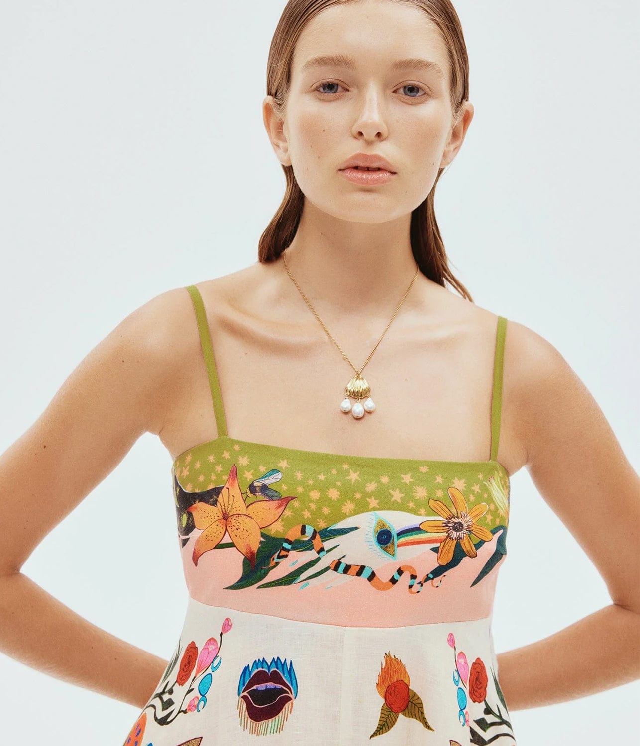 EVERGREEN SUNDRESS- MULTI | ALEMAIS | ALEMAIS EVERGREEN SUNDRESS- MULTI