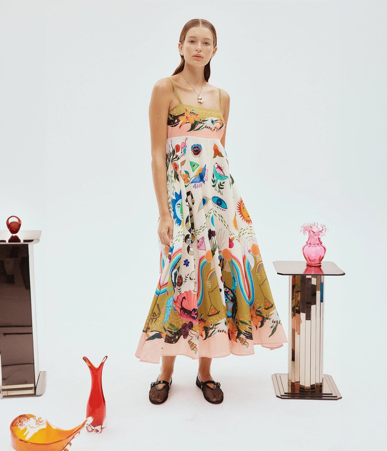 EVERGREEN SUNDRESS- MULTI | ALEMAIS | ALEMAIS EVERGREEN SUNDRESS- MULTI