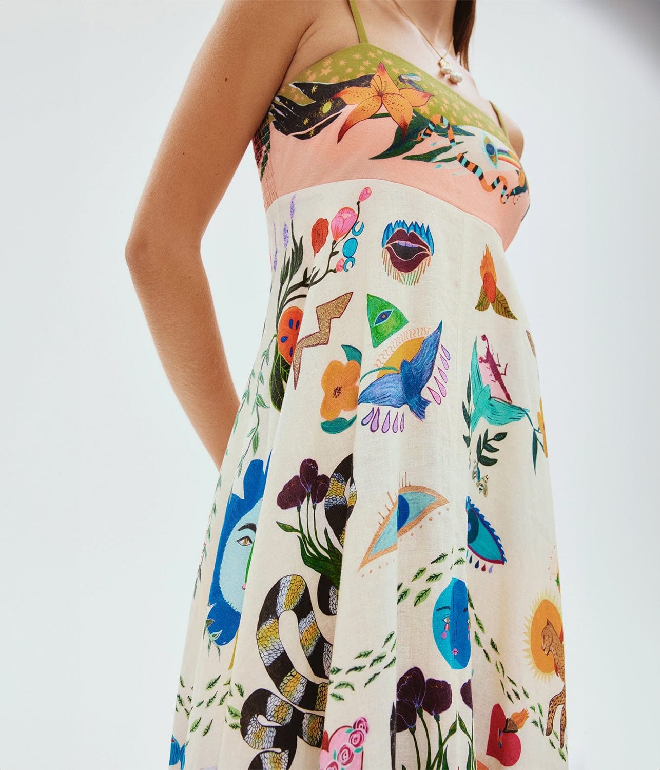 EVERGREEN SUNDRESS- MULTI | ALEMAIS | ALEMAIS EVERGREEN SUNDRESS- MULTI