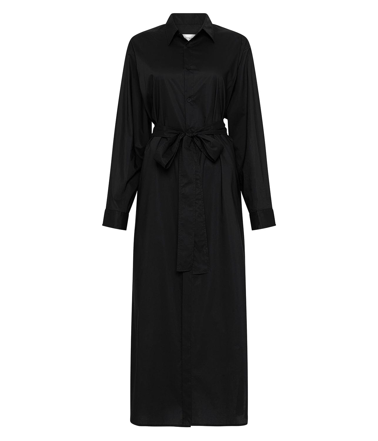 EVERYDAY SHIRT DRESS- BLACK. | MATTEAU | MATTEAU EVERYDAY SHIRT DRESS- BLACK