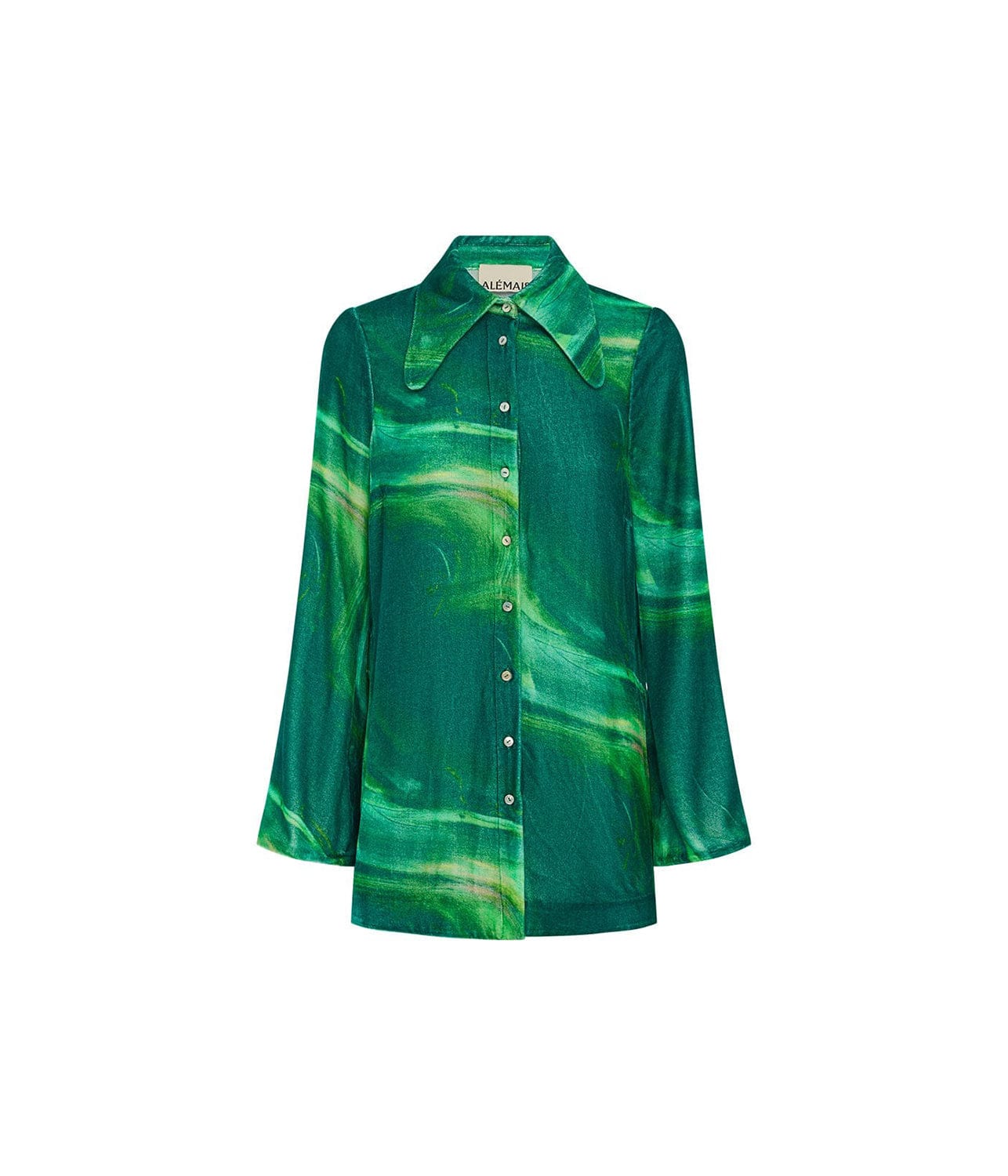 FELIX VELVET BLOUSE- GREEN | ALEMAIS | ALEMAIS FELIX VELVET BLOUSE- GREEN
