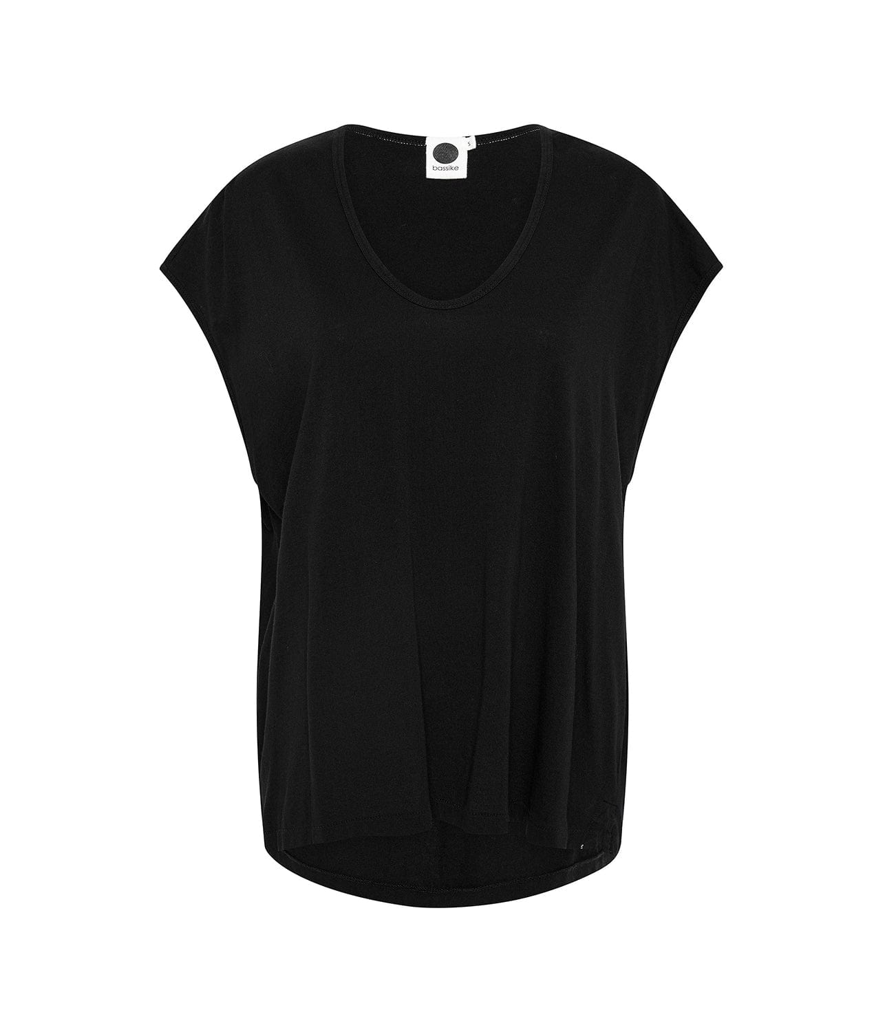 FINE BIND SCOOP NECK TANK- BLACK | BASSIKE | BASSIKE FINE BIND SCOOP NECK TANK- BLACK