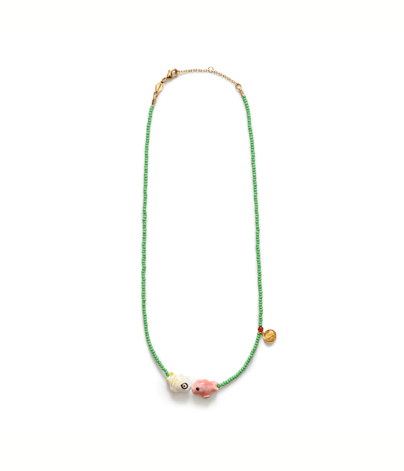 FISH'N KISS NECKLACE | APPLE GREEN | ANNI LU ANNI LU FISH'N KISS NECKLACE | APPLE GREEN