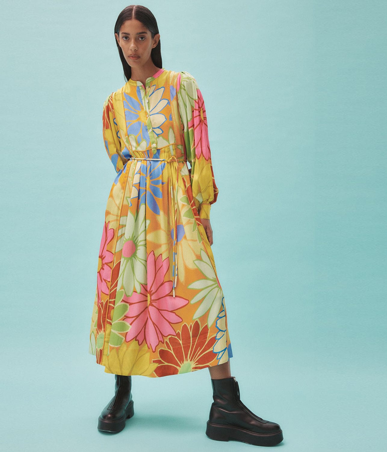 FLORENTINA MIDI DRESS | ALEMAIS | ALEMAIS FLORENTINA MIDI DRESS