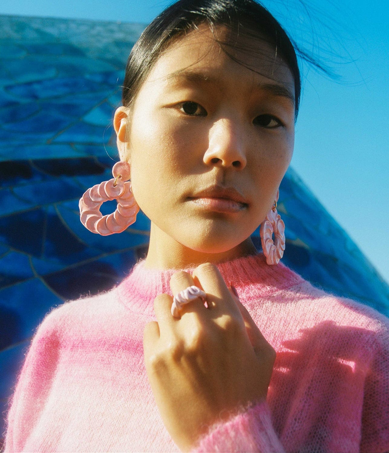FLOWER BITS EARRINGS- PINK | LEVENS | LEVENS FLOWER BITS EARRINGS- PINK
