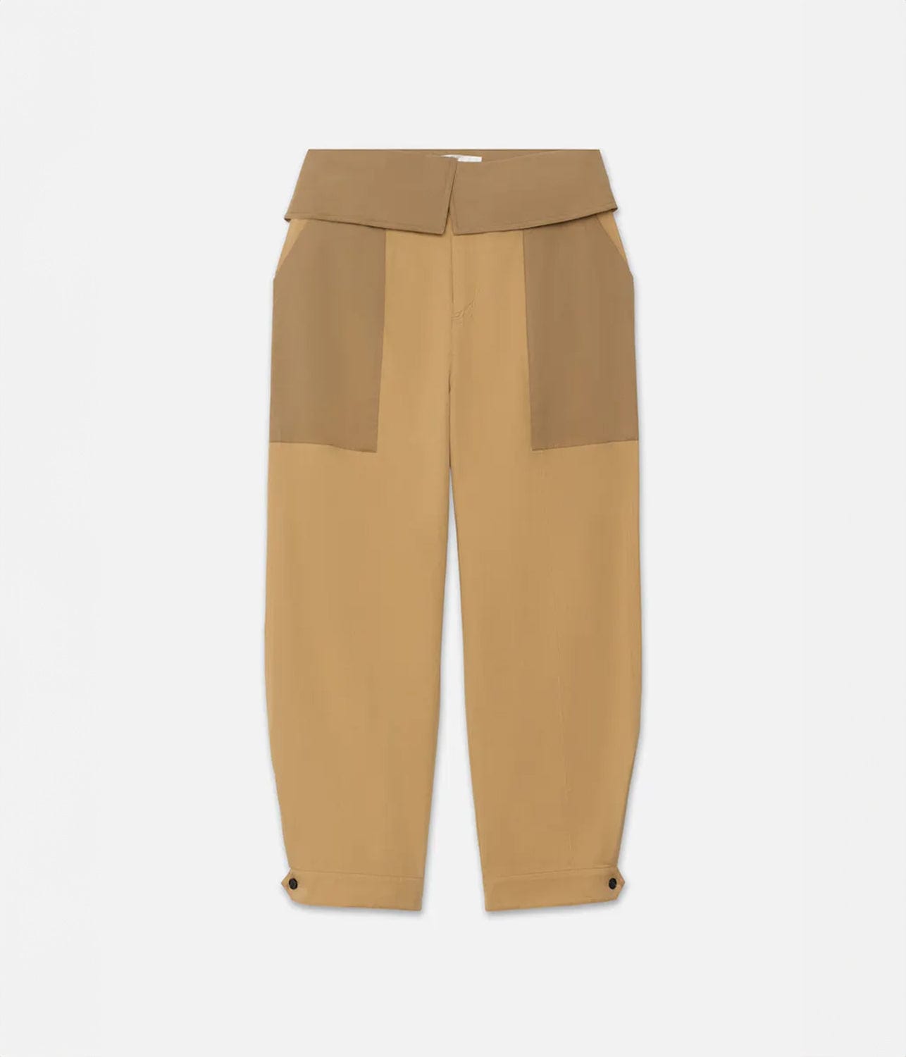 FOLD OVER TROUSER- LIGHT TAN | FRAME | FRAME FOLD OVER TROUSER- LIGHT TAN