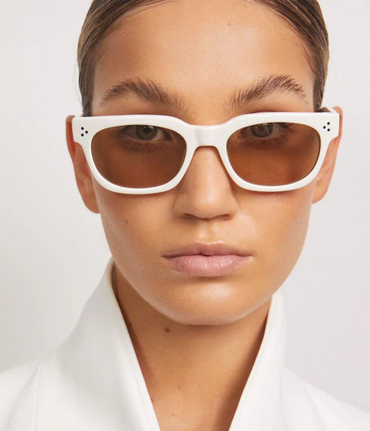 FRAME 12 SUNLGLASSES- CREAM | BRESAC | BRÉSAC FRAME 12 SUNLGLASSES- CREAM