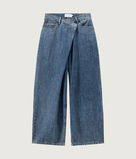 FREDRIC ASYMMETRIC JEANS | COURTNEY ZHENG COURTNEY ZHENG FREDRIC ASYMMETRIC JEANS
