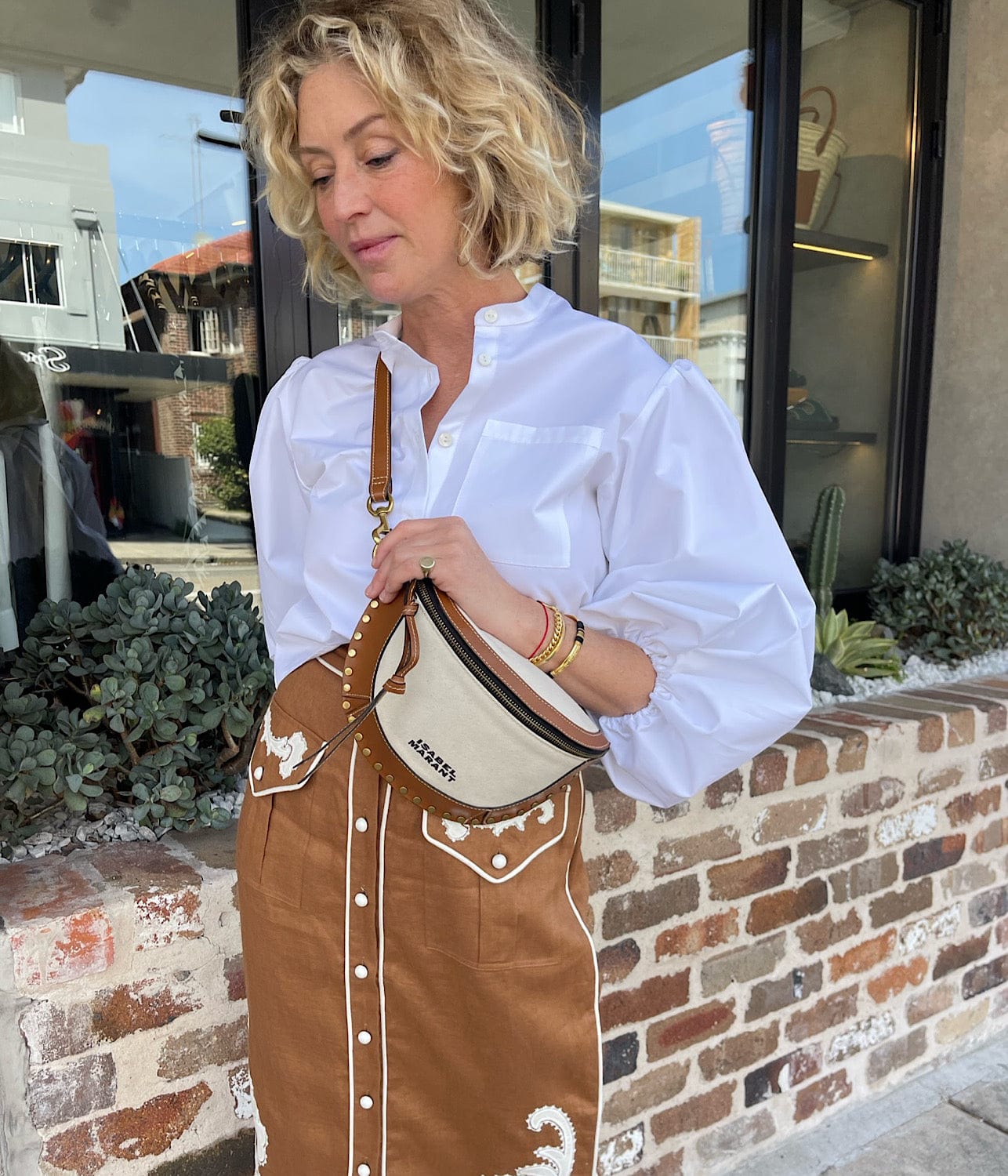 FULL SLEEVE CROP SHIRT- WHITE | MATIN | MATIN FULL SLEEVE CROP SHIRT- WHITE