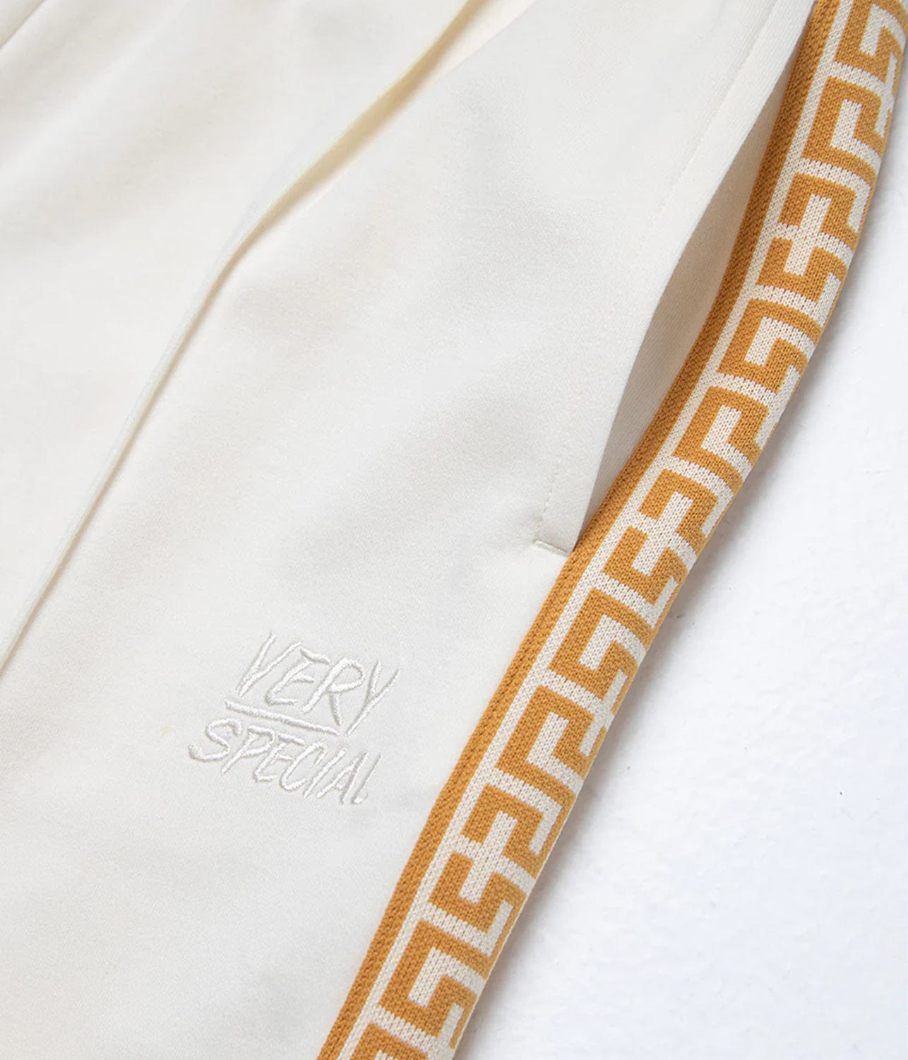 GEO TRACK PANT- CREAM | SOMETHING VERY SPECIAL |  SOMETHING VERY SPECIAL GEO TRACK PANT- CREAM