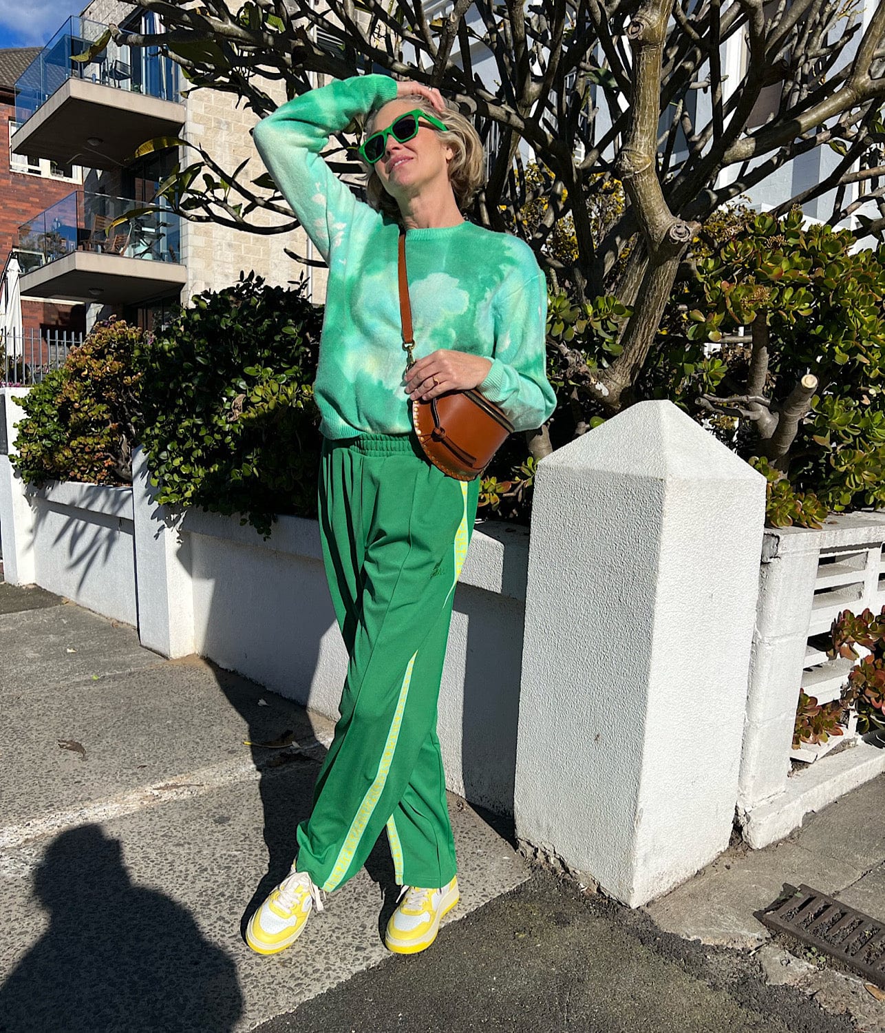 GEO TRACKPANTS- GREEN | SOMETHING VERY SPECIAL | SOMETHING VERY SPECIAL GEO TRACKPANTS- GREEN