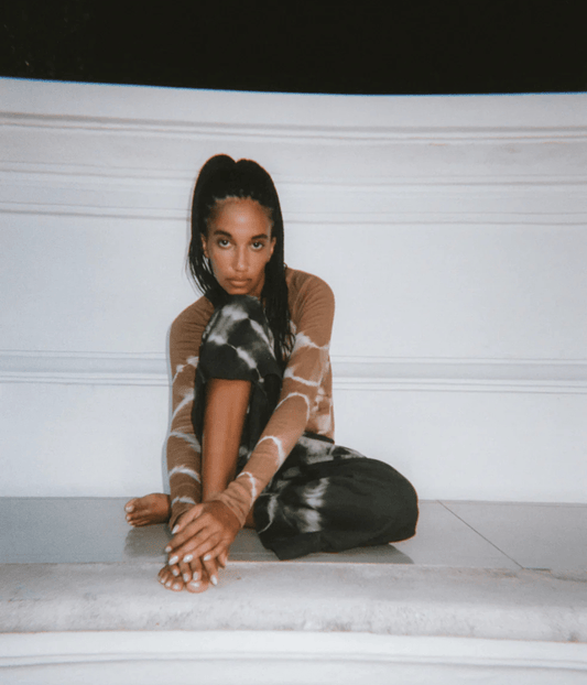 GUIDED BY ANGEL TRACK PANTS | BYLSS STUDIO BLYSS STUDIOS GUIDED BY ANGEL TRACK PANTS