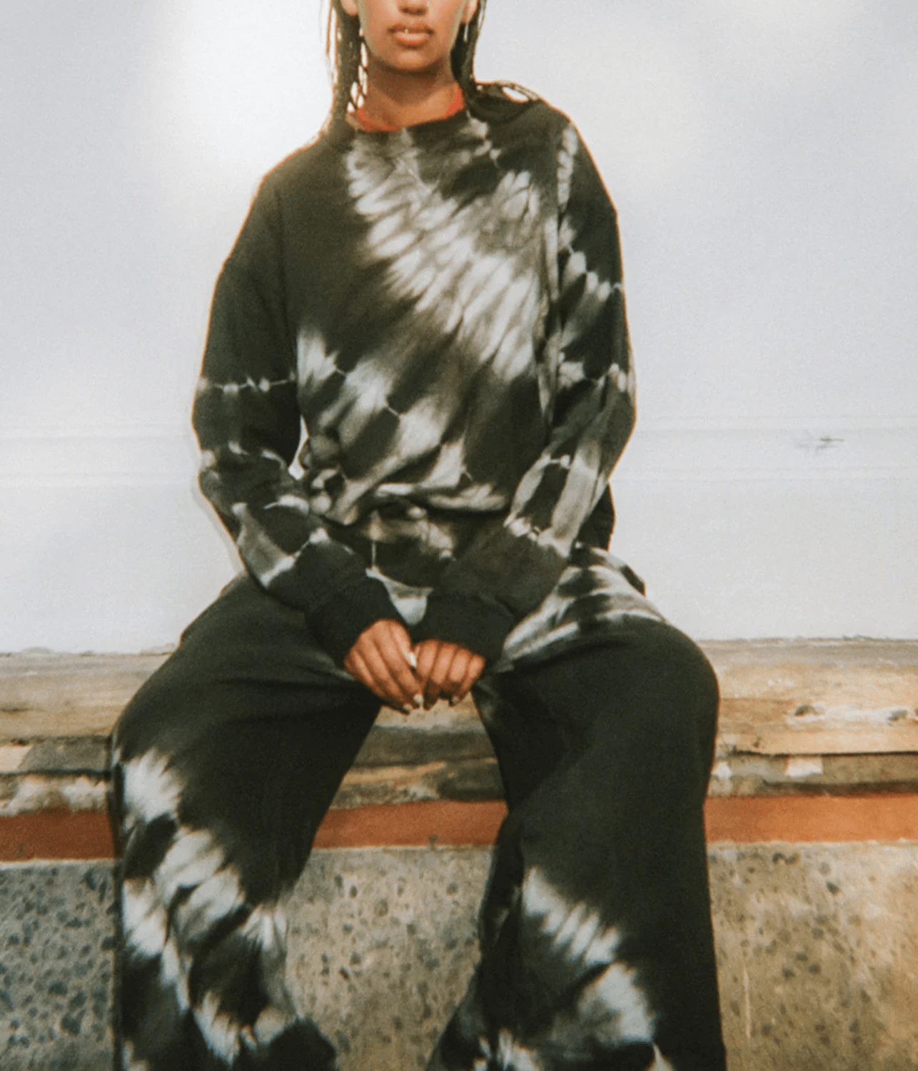 GUIDED BY ANGEL TRACK PANTS | BYLSS STUDIO BLYSS STUDIOS GUIDED BY ANGEL TRACK PANTS