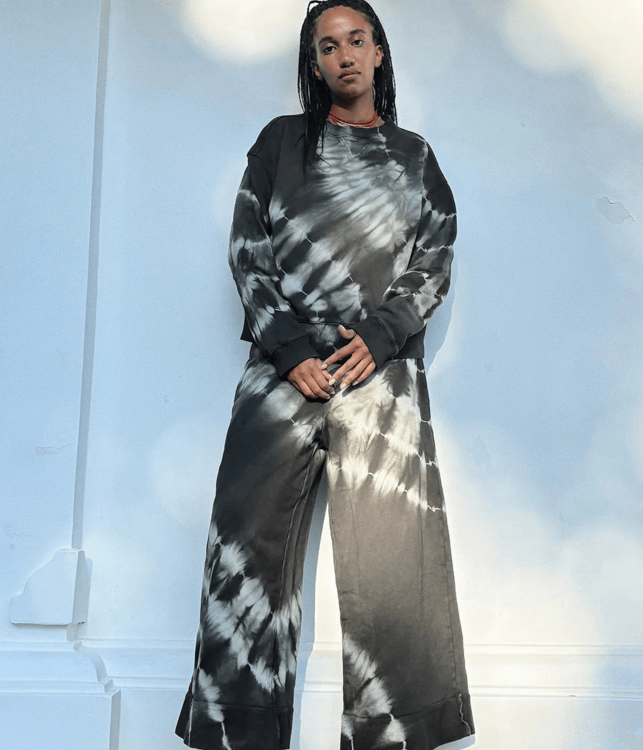 GUIDED BY ANGELS SWEATER | BYLISS STUDIO BLYSS STUDIOS GUIDED BY ANGELS SWEATER