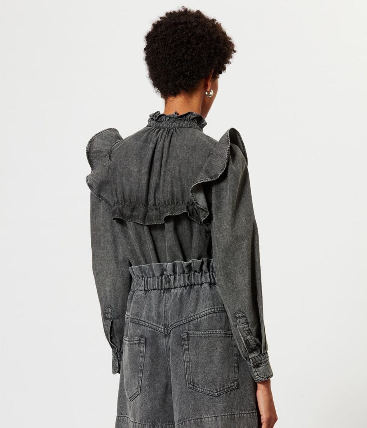 IDETY SHIRT- DARK GREY | ISABEL MARANT | ISABEL MARANT IDETY SHIRT- DARK GREY