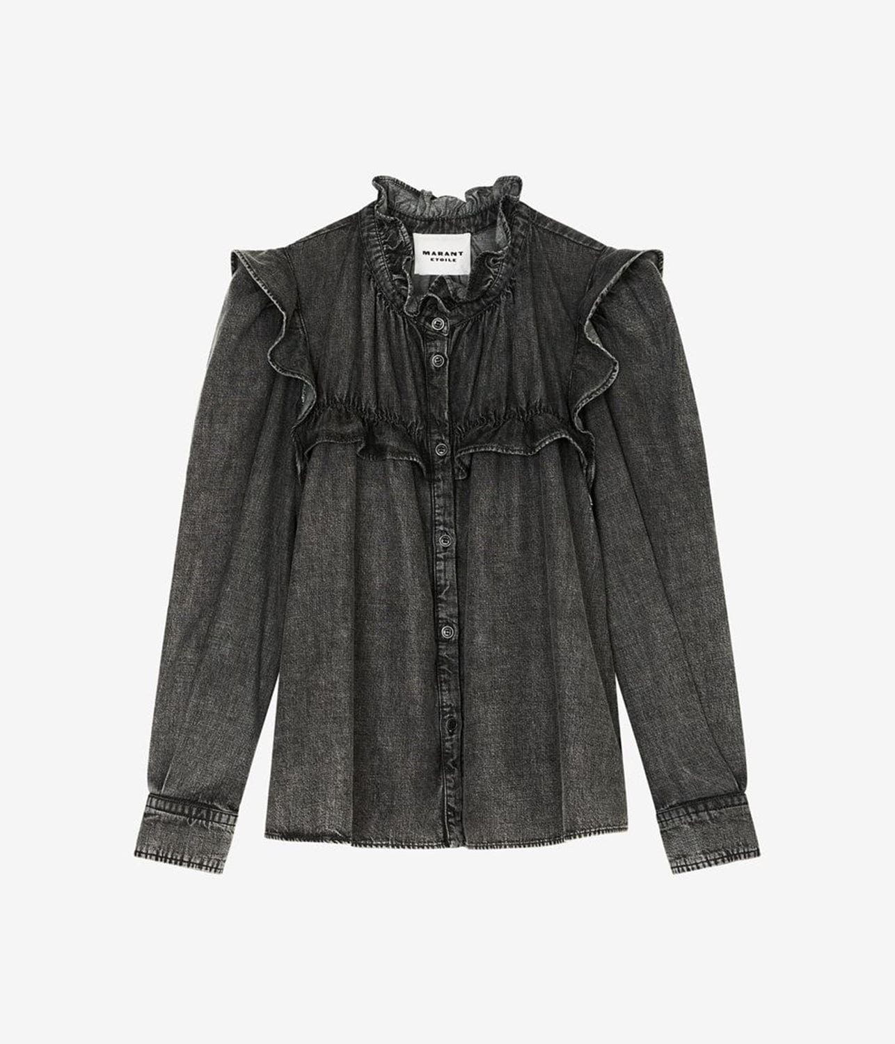 IDETY SHIRT- DARK GREY | ISABEL MARANT | ISABEL MARANT IDETY SHIRT- DARK GREY