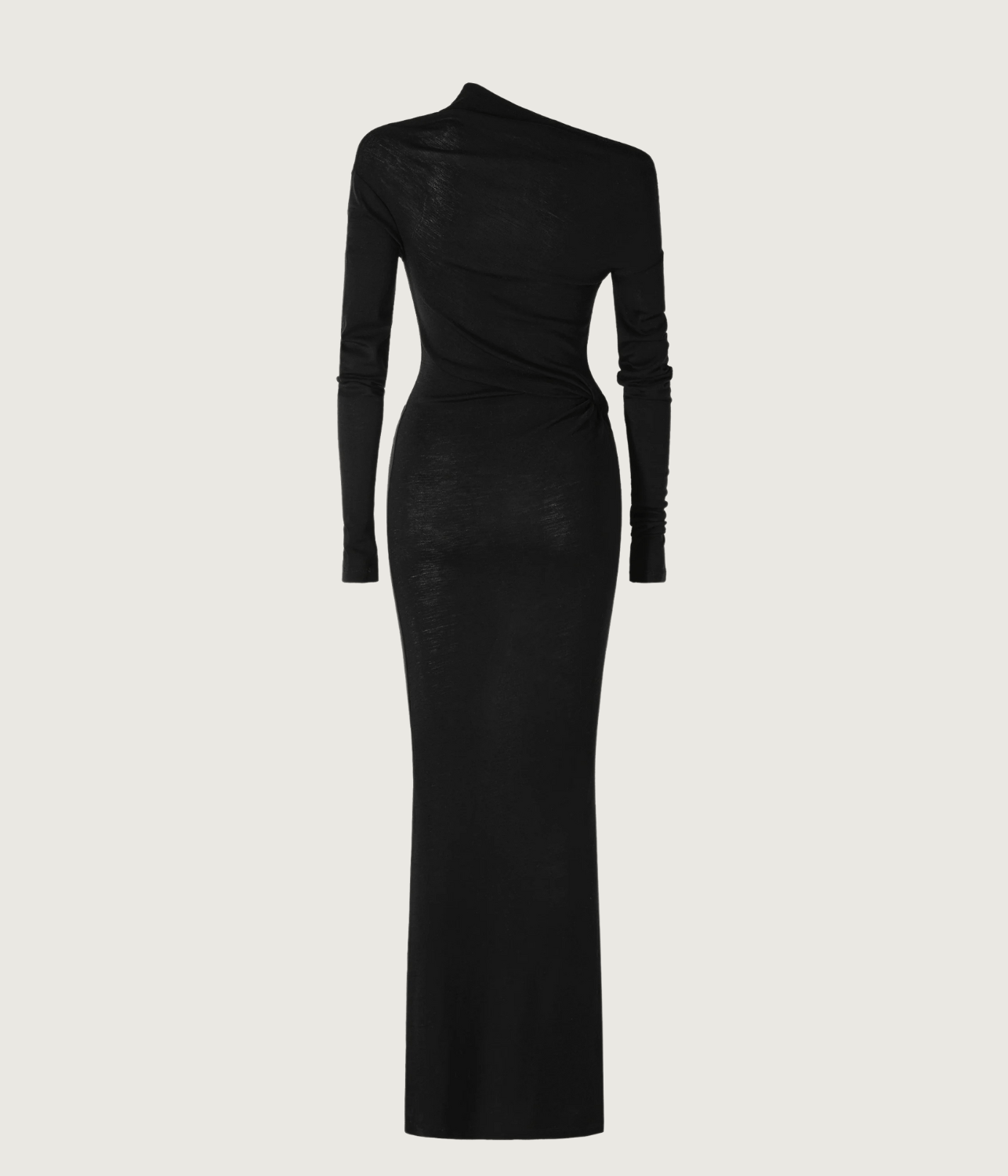 ILEANA MERINO LONG SLEEVE DRESS | COURTNEY ZHENG COURTNEY ZHENG ILEANA MERINO LONG SLEEVE DRESS | BLACK