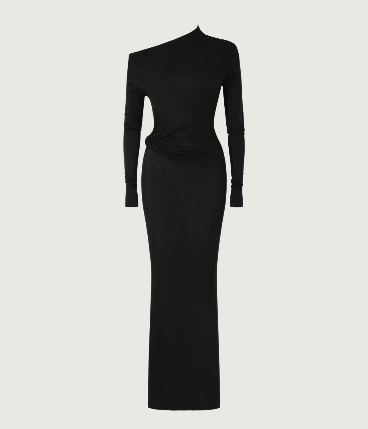 ILEANA MERINO LONG SLEEVE DRESS | COURTNEY ZHENG COURTNEY ZHENG ILEANA MERINO LONG SLEEVE DRESS | BLACK