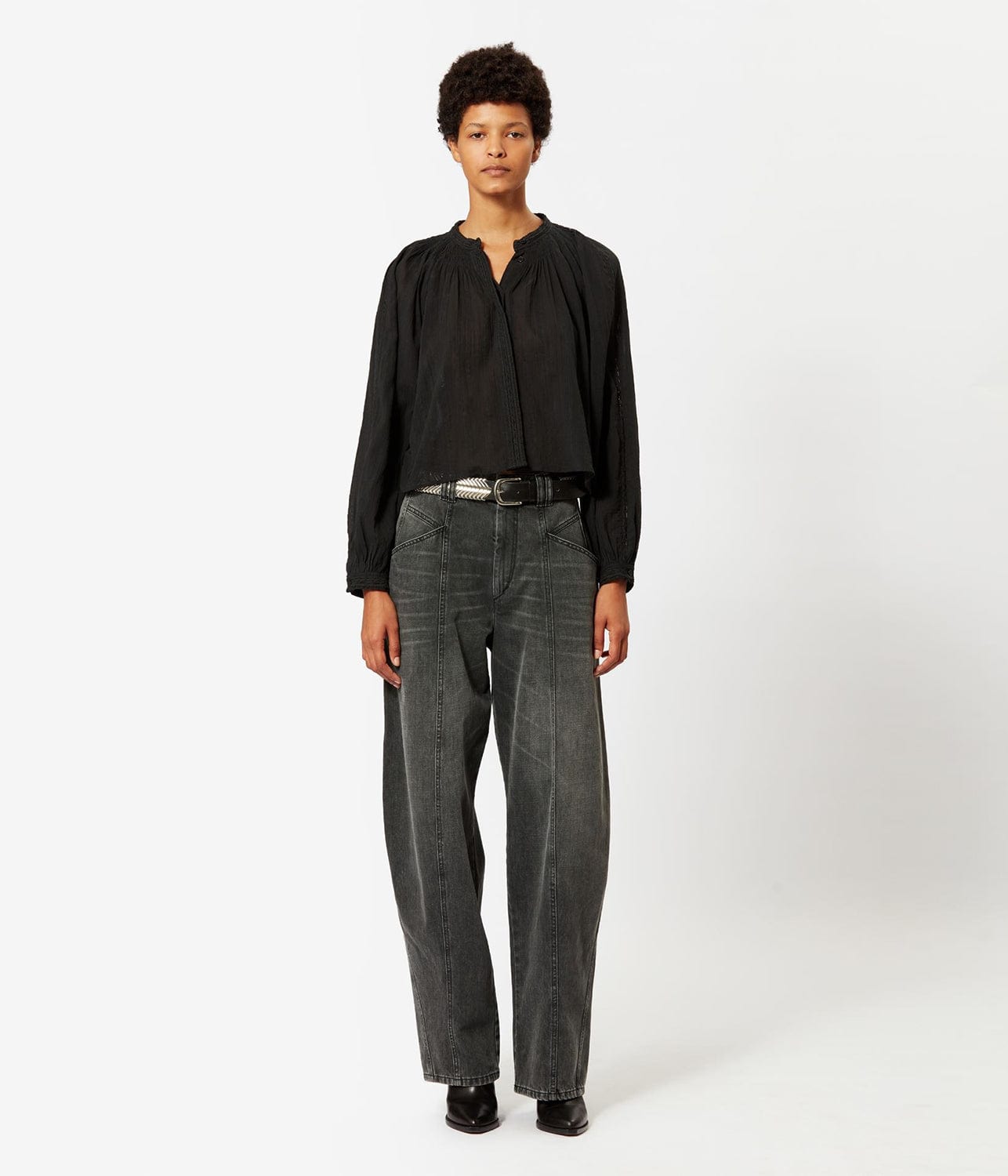 IMAYAE SHIRT- BLACK | ISABEL MARANT | ISABEL MARANT IMAYAE SHIRT- BLACK