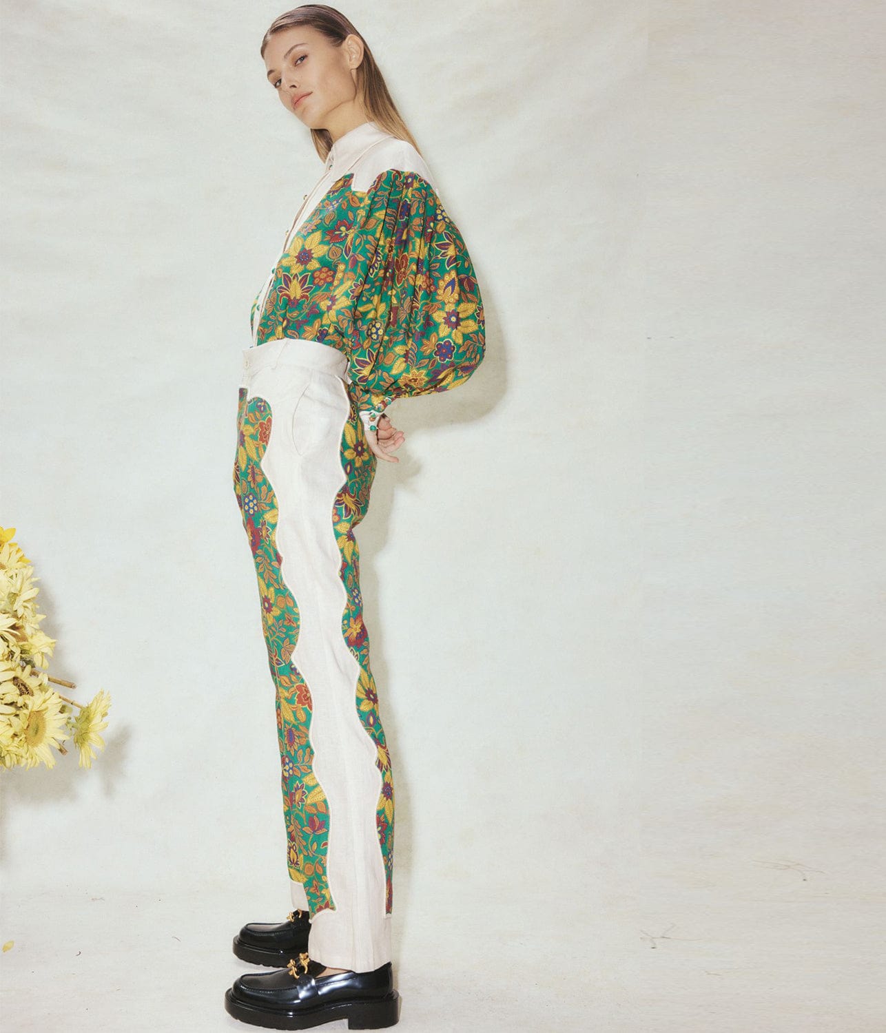 ISABELLA PANEL BLOUSE | ALEMAIS | ALEMAIS ISABELLA PANEL BLOUSE