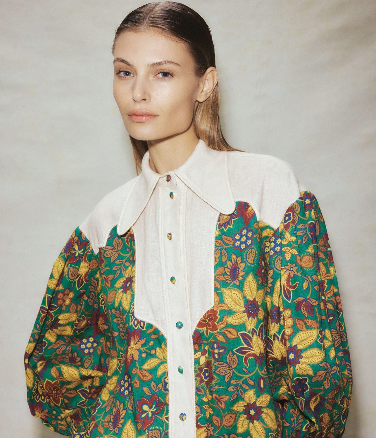 ISABELLA PANEL BLOUSE | ALEMAIS | ALEMAIS ISABELLA PANEL BLOUSE
