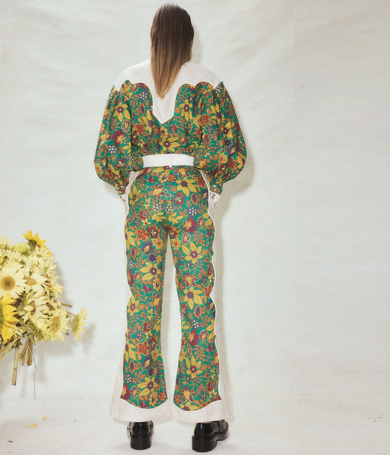 ISABELLA PANEL PANT- MULTI | ALEMAIS | ALEMAIS ISABELLA PANEL PANT- MULTI