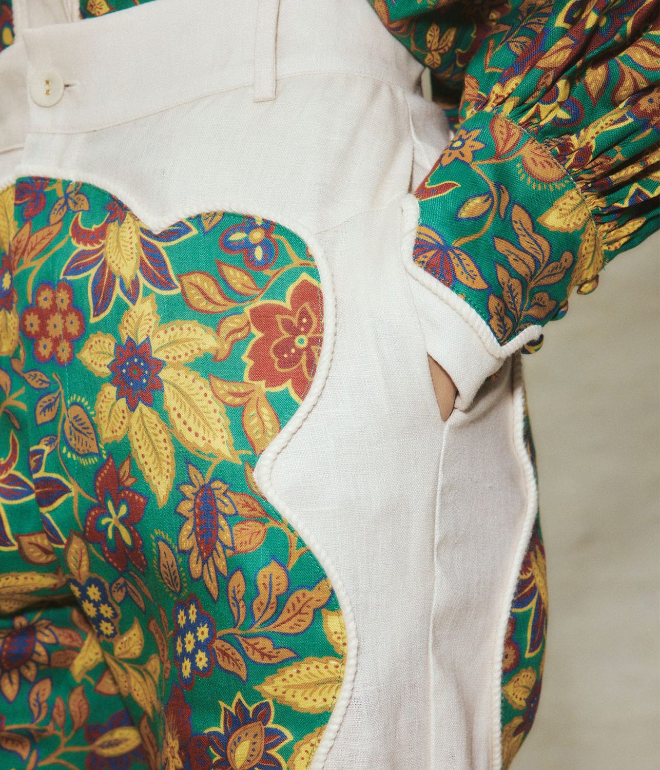 ISABELLA PANEL PANT- MULTI | ALEMAIS | ALEMAIS ISABELLA PANEL PANT- MULTI