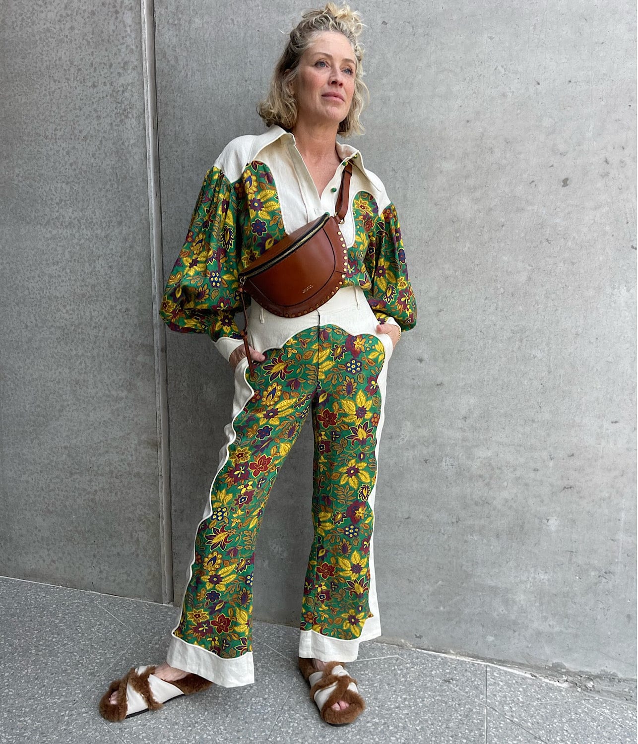 ISABELLA PANEL PANT- MULTI | ALEMAIS | ALEMAIS ISABELLA PANEL PANT- MULTI