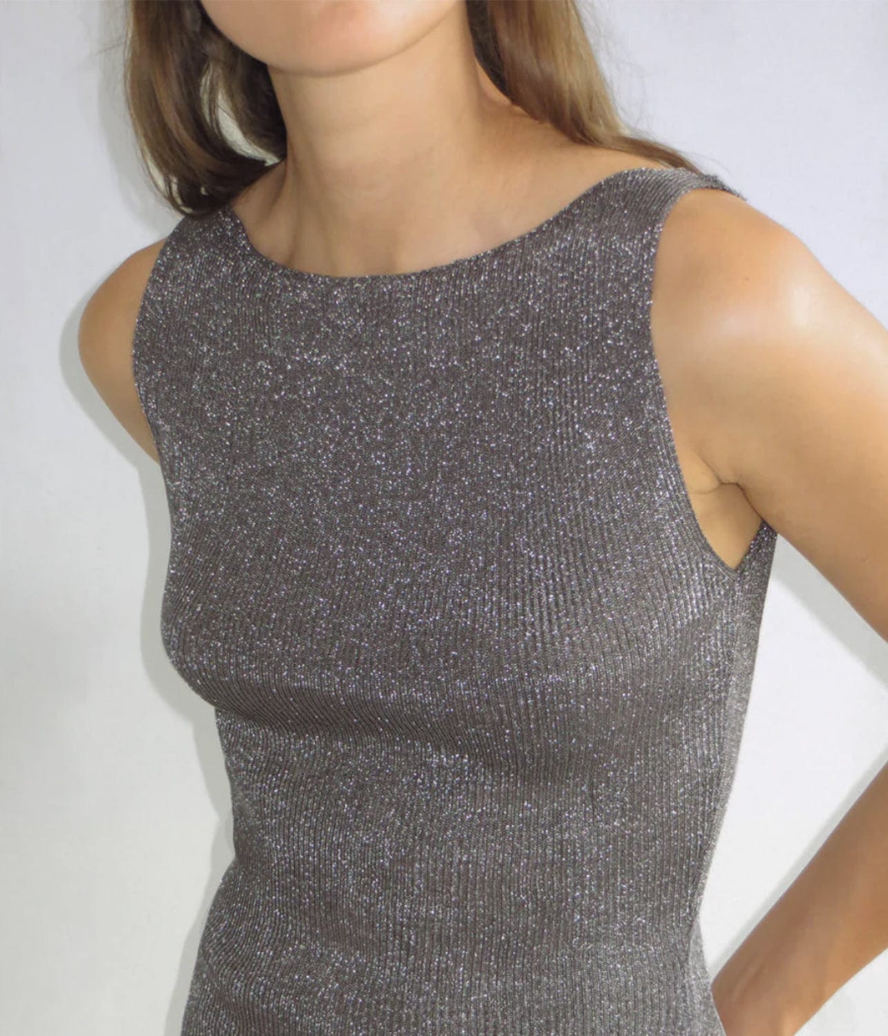 JACK TOP- BLACK/SILVER | PALOMA WOOL | PALOMA WOOL JACK TOP- BLACK/SILVER
