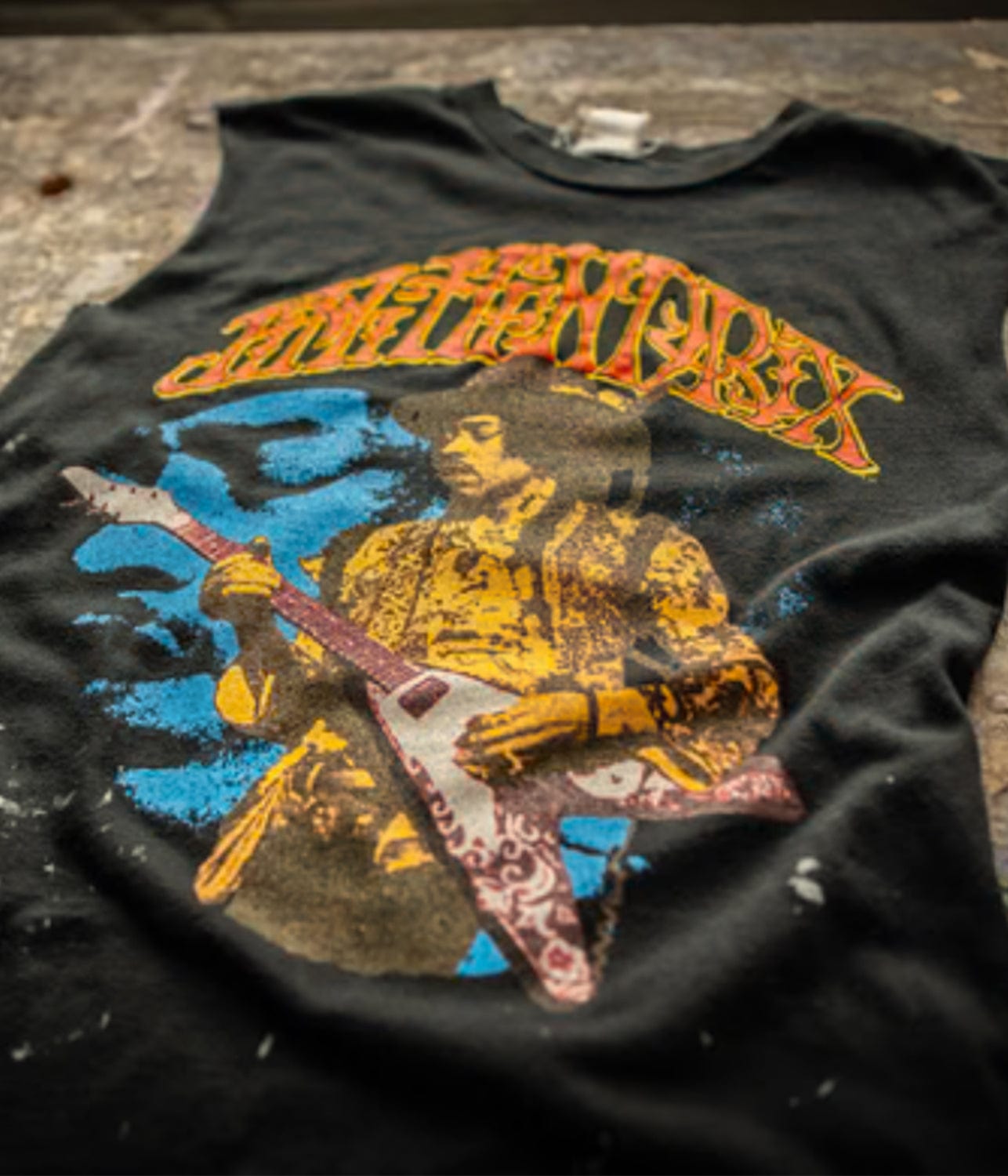 JIMI HENDRIX ICON TEE- COAL | MADE WORN | MADE WORN JIMI HENDRIX ICON TEE- COAL