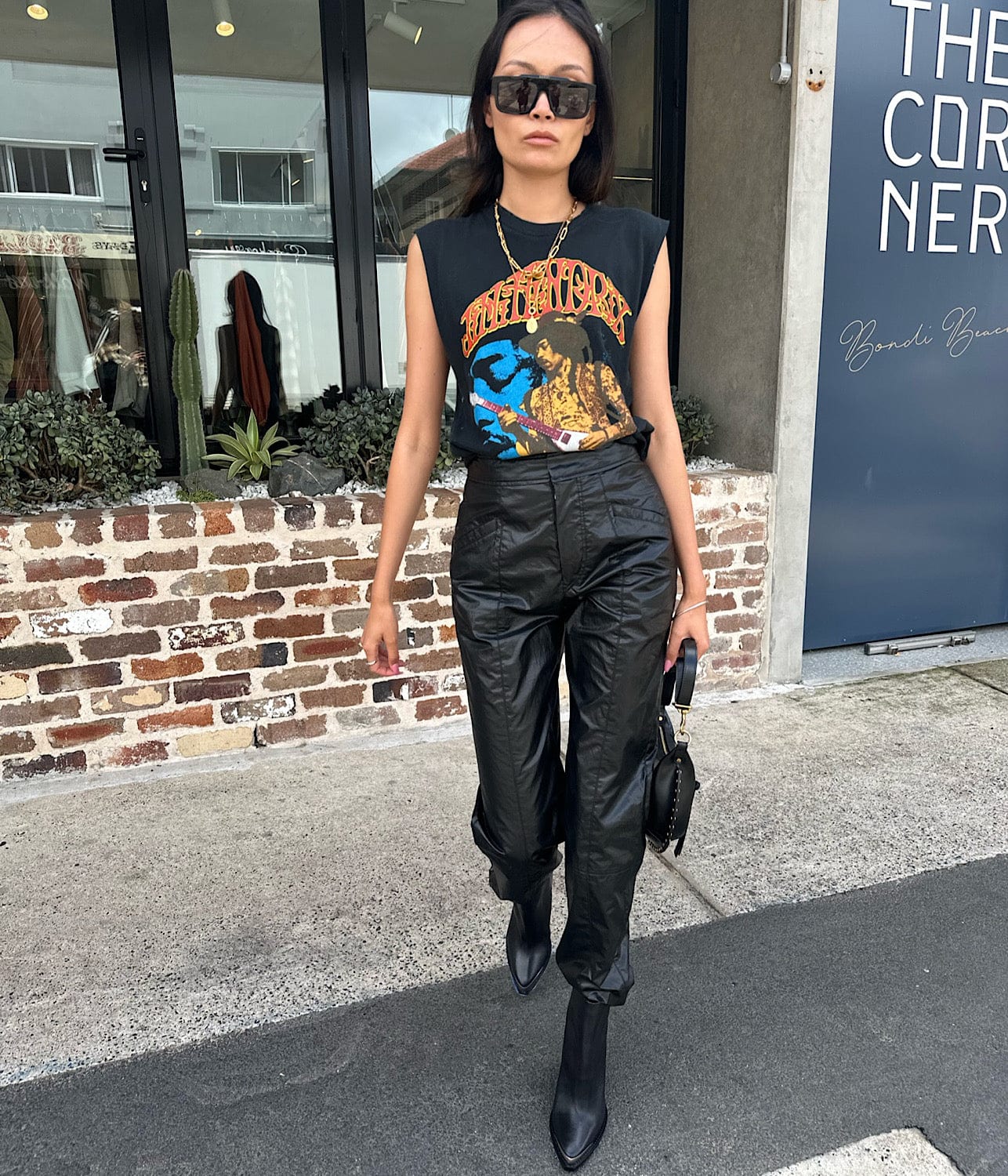 JIMI HENDRIX ICON TEE- COAL | MADE WORN | MADE WORN JIMI HENDRIX ICON TEE- COAL
