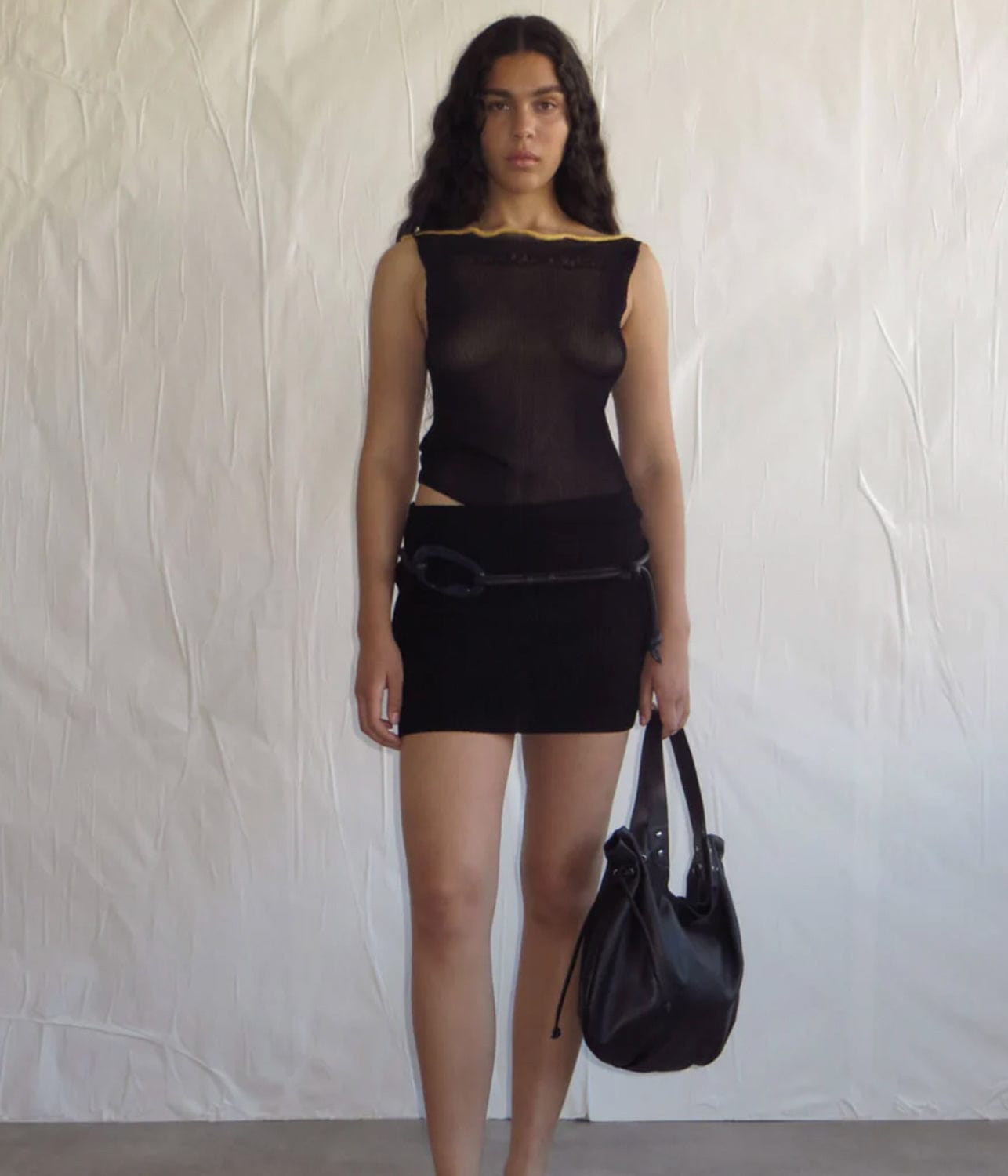 JOU TOP- BLACK | PALOMA WOOL | PALOMA WOOL JOU TOP- BLACK