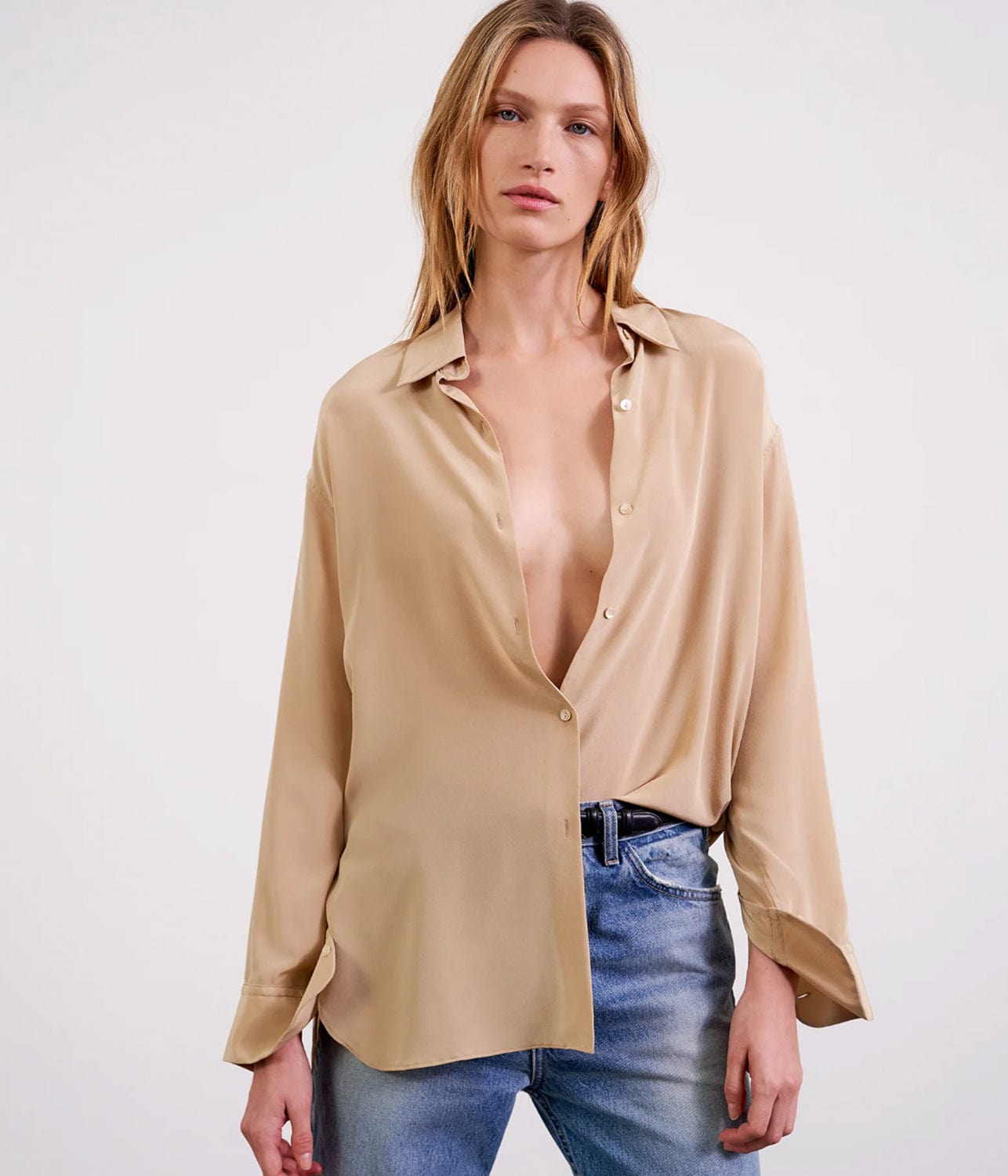 JULIEN SHIRT- KHAKI | NILI LOTAN NILI LOTAN JULIEN SHIRT- KHAKI