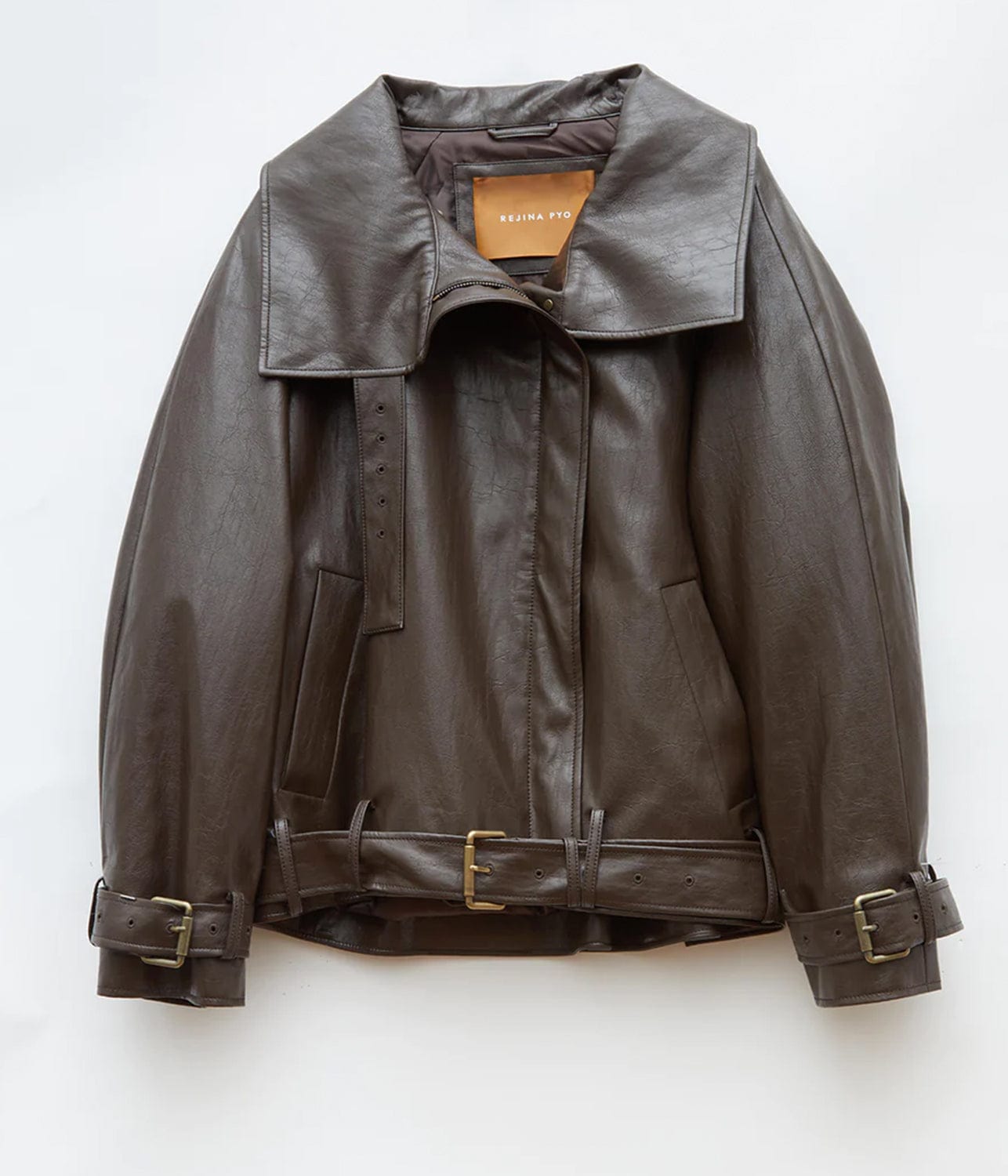 JUNO JACKET- DARK BROWN | REJINA PYO | REJINA PYO JUNO JACKET- DARK BROWN