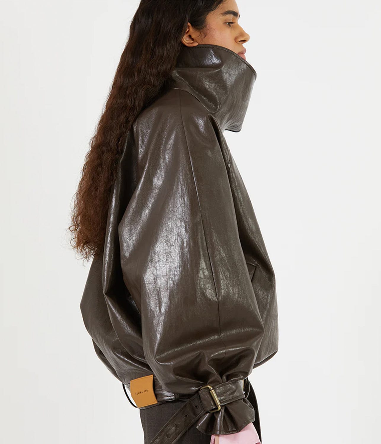JUNO JACKET- DARK BROWN | REJINA PYO | REJINA PYO JUNO JACKET- DARK BROWN