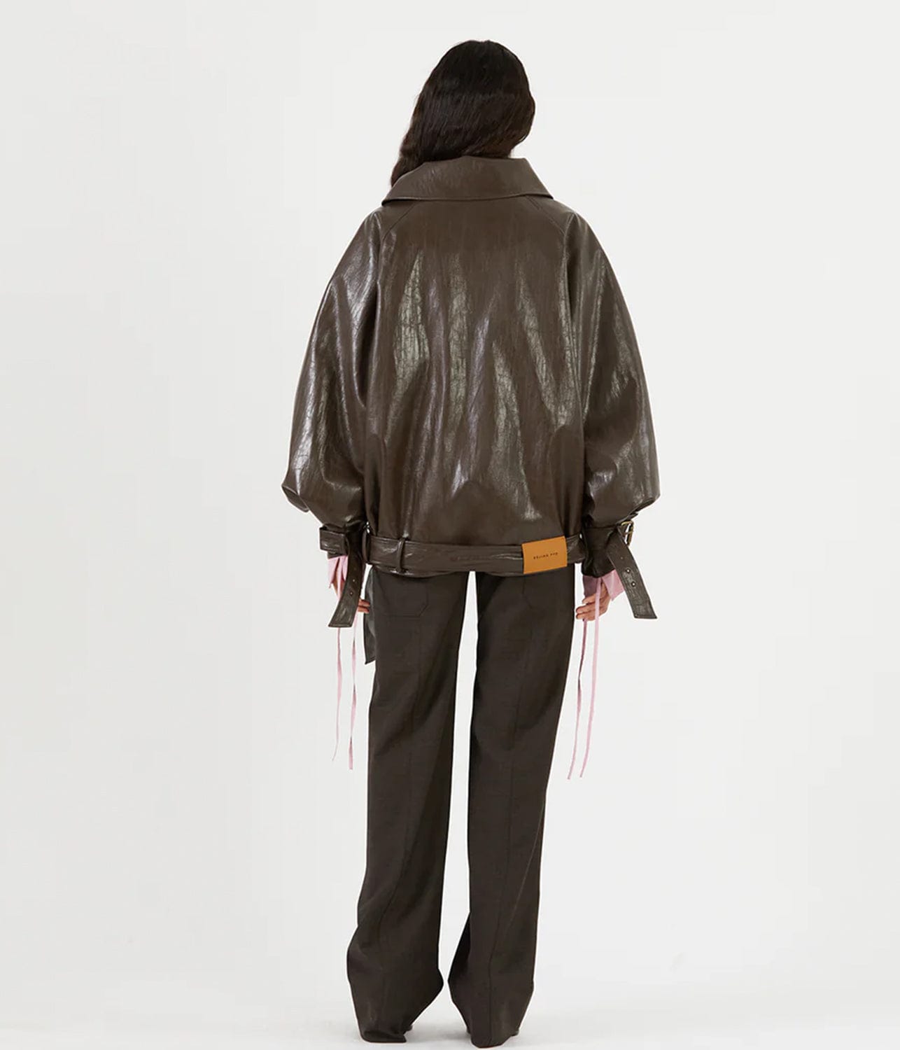 JUNO JACKET- DARK BROWN | REJINA PYO | REJINA PYO JUNO JACKET- DARK BROWN