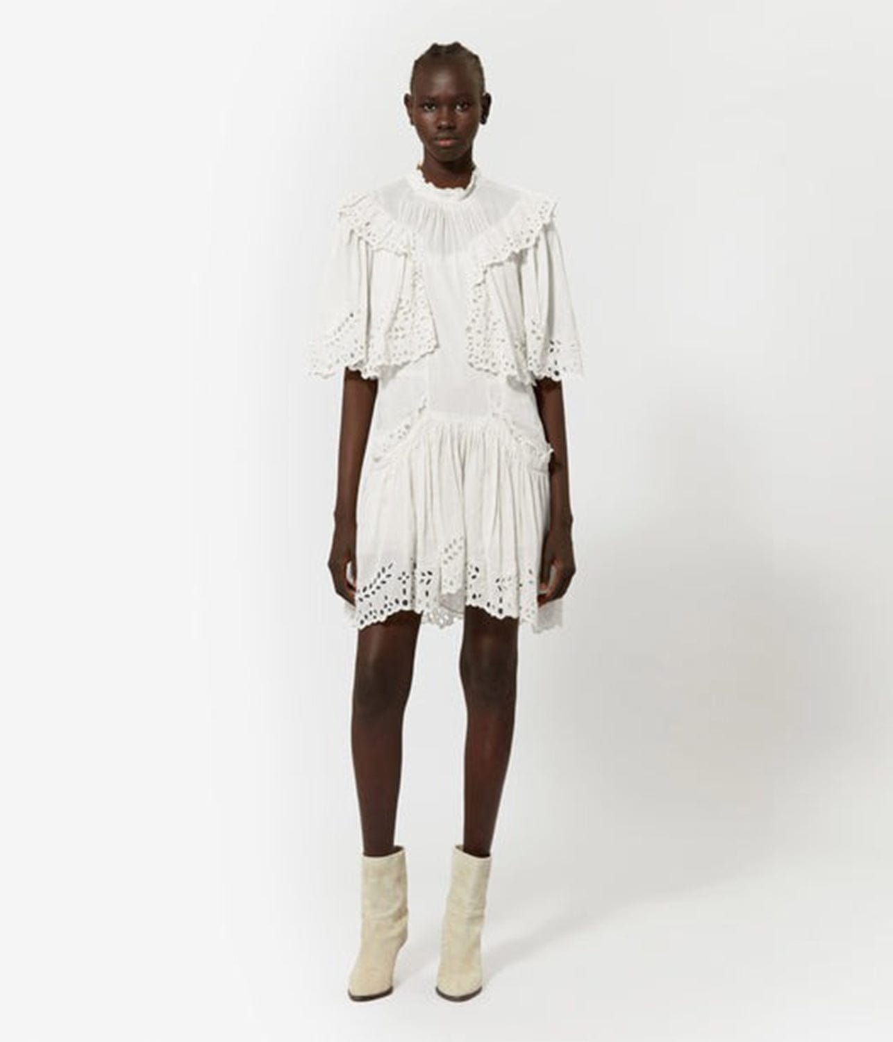 KAYENE DRESS-WHITE | ISABEL MARANT | ISABEL MARANT KAYENE DRESS-WHITE