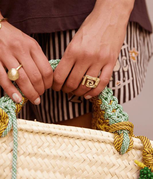 LE JARDIN SQUARE SPIRAL RING | ALEMAIS ALEMAIS LE JARDIN SQUARE SPIRAL RING