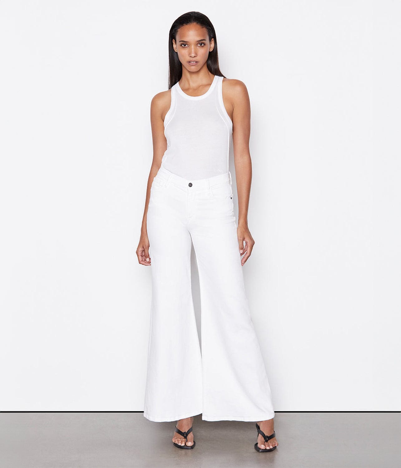 LE PALAZZO PANT- BLANC | FRAME |  FOR ARTISTS ONLY LE PALAZZO PANT- BLANC