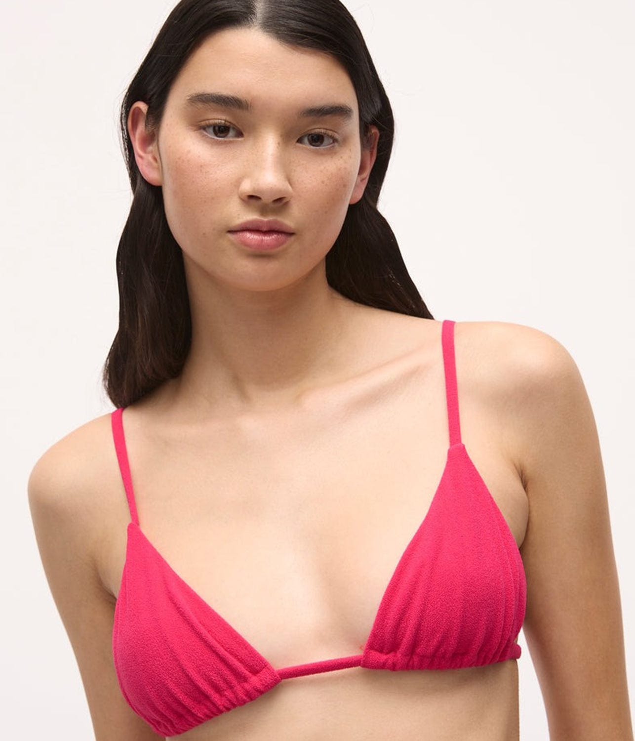 LILY STRING BIKINI TOP- PINK | BAYTHE | BAYTHE LILY STRING BIKINI TOP- PINK