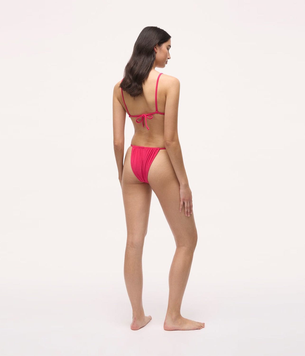 LILY STRING BIKINI TOP- PINK | BAYTHE | BAYTHE LILY STRING BIKINI TOP- PINK