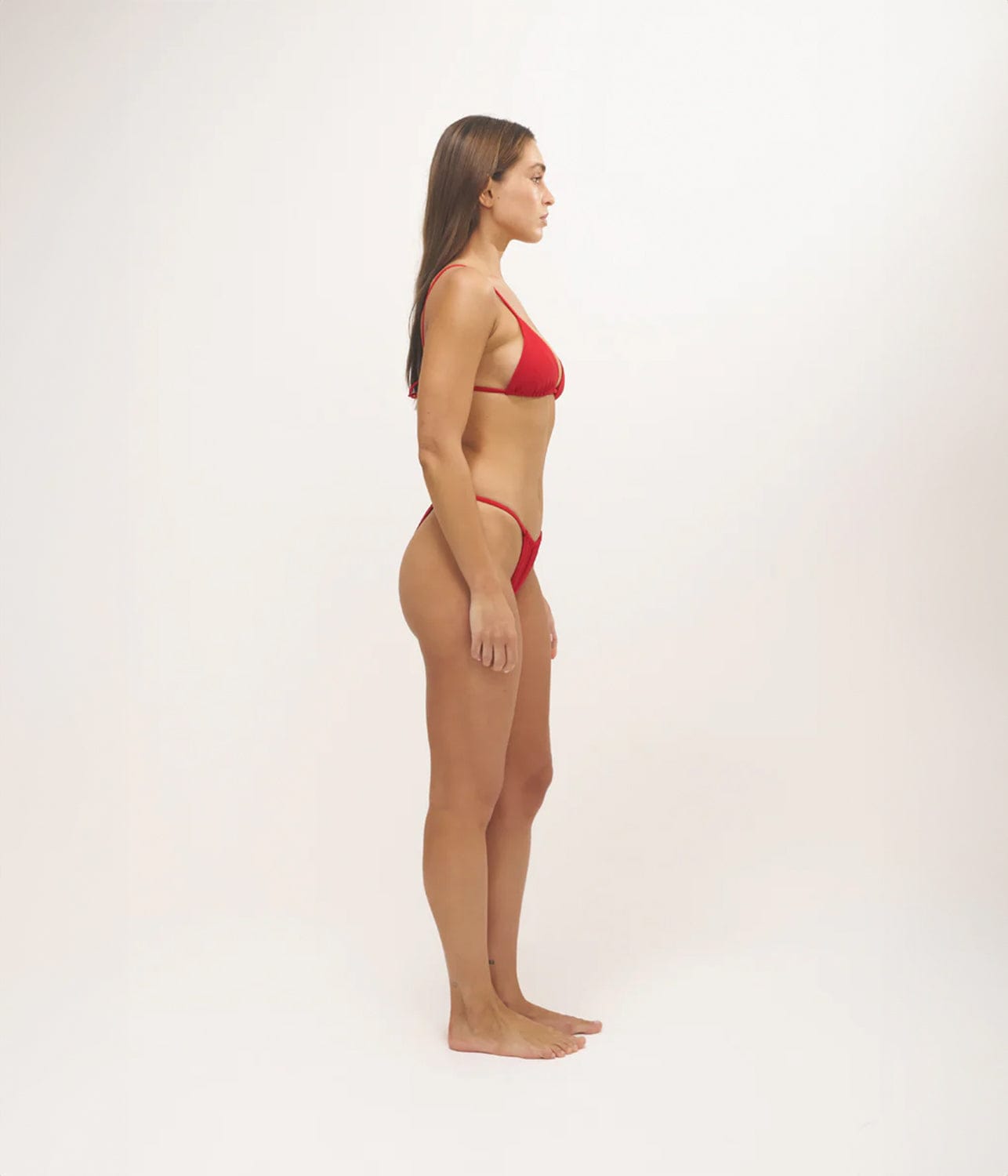 LILY STRING BIKINI TOP- RED VITA | BAYTHE | BAYTHE LILY STRING BIKINI TOP- RED VITA