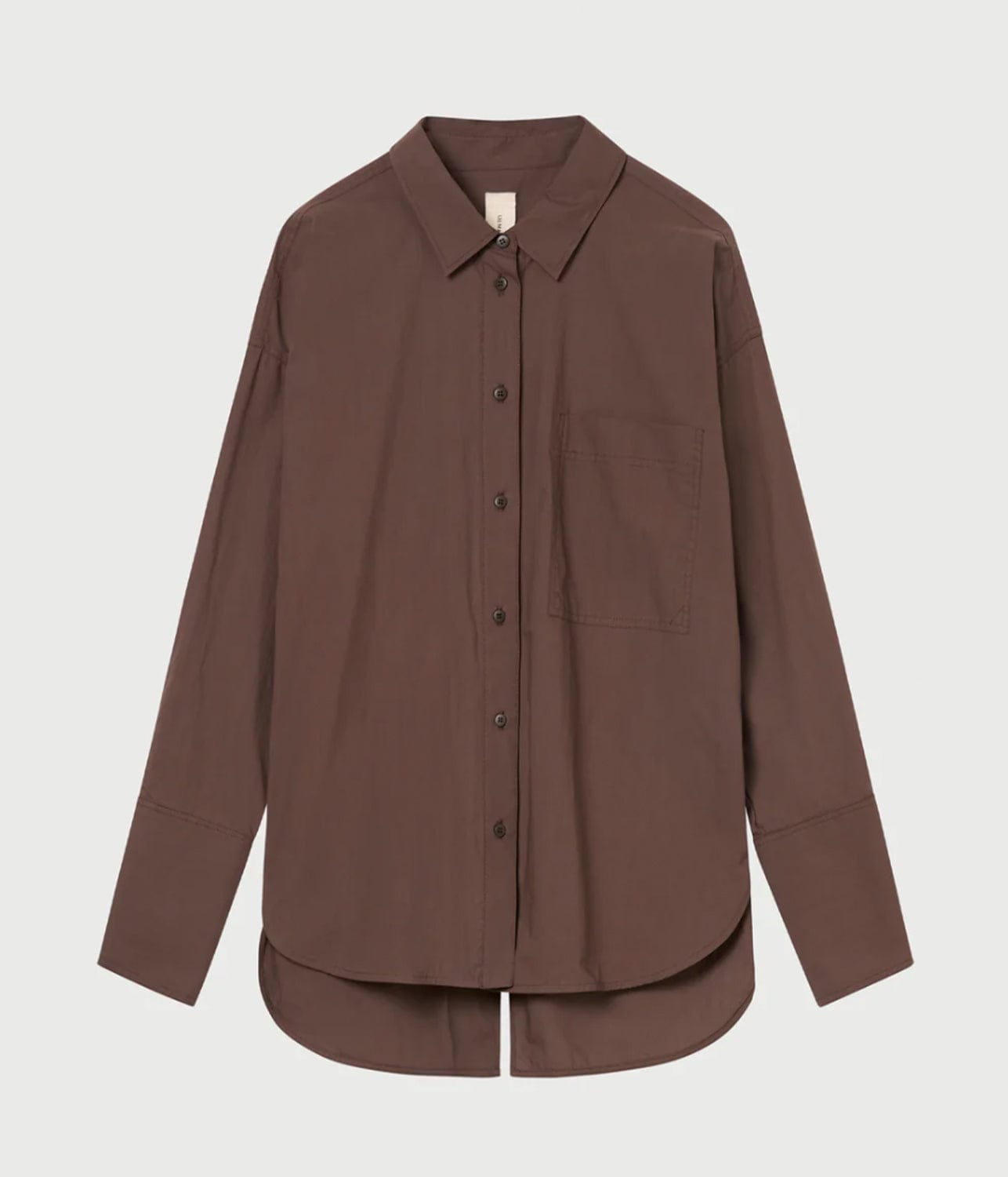LM POPLIN LS SHIRT- CHOCOLATE | LEE MATHEWS LEE MATHEWS LM POPLIN LS SHIRT- CHOCOLATE