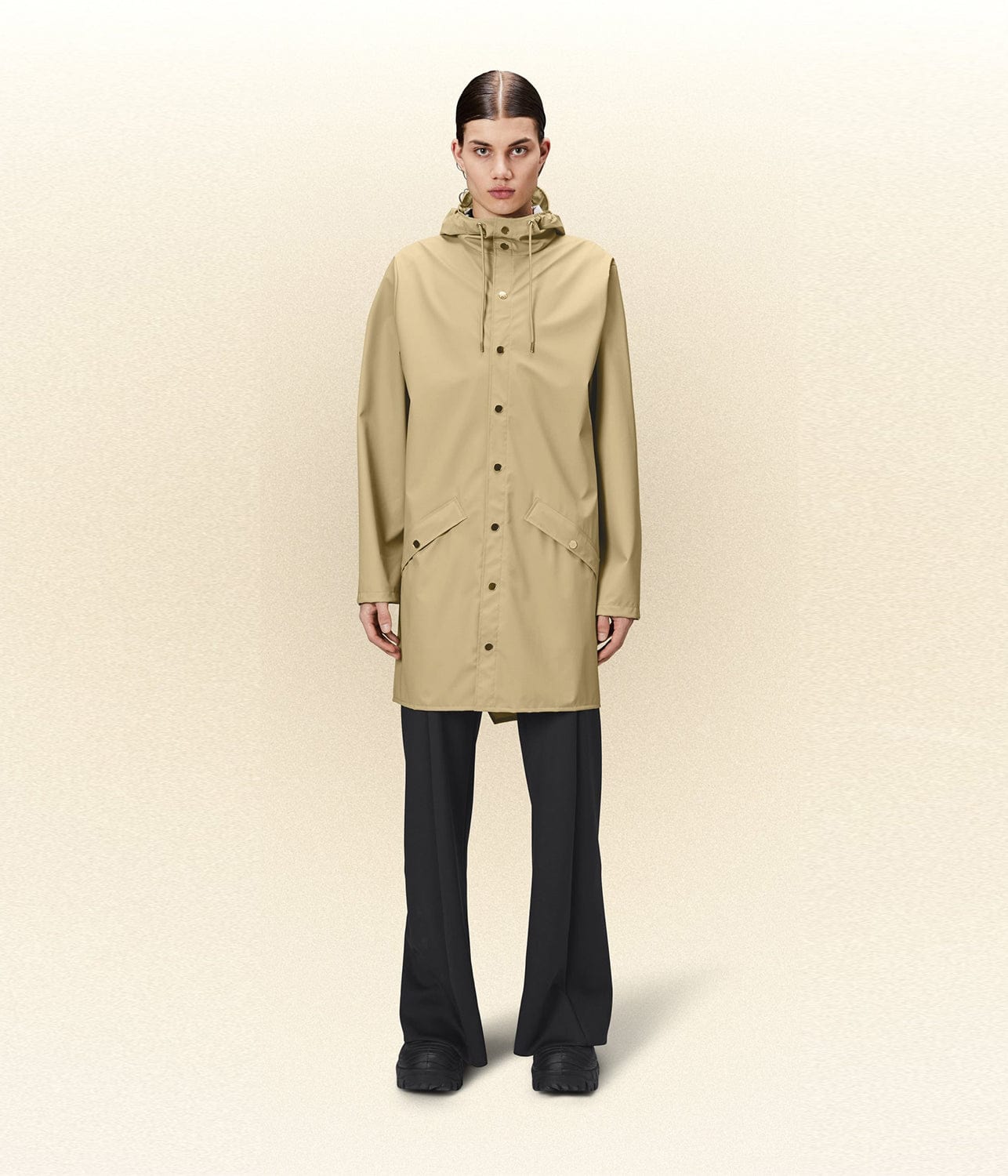 LONG JACKET- SAND | RAINS | RAINS LONG JACKET- SAND