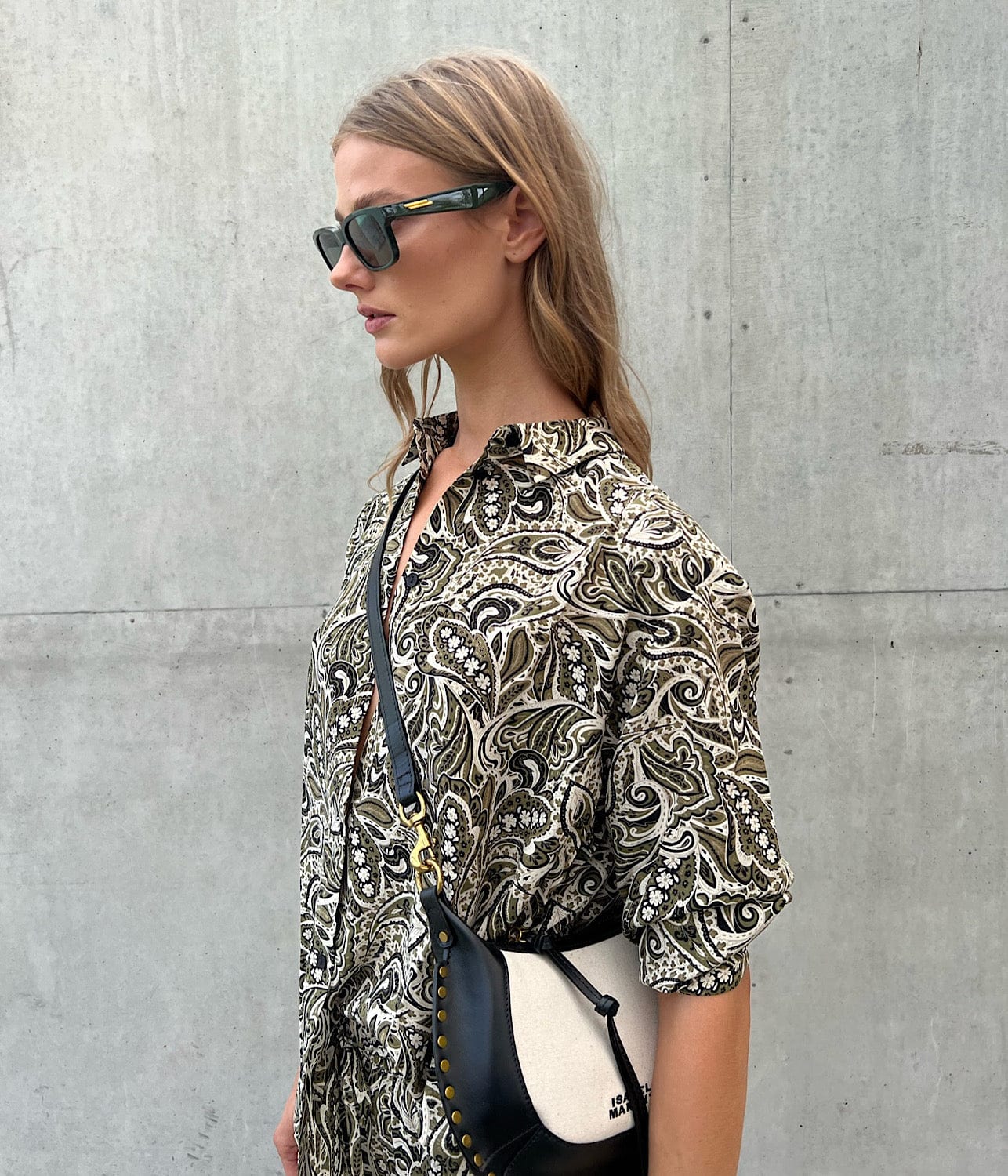 LONG SLEEVE SILK SHIRT- PAISLEY | MATTEAU | MATTEAU LONG SLEEVE SILK SHIRT- PAISLEY