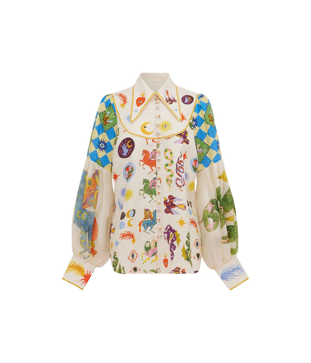 LOU BALLOON SLEEVE SHIRT | ALEMAIS | ALEMAIS LOU BALLOON SLEEVE SHIRT