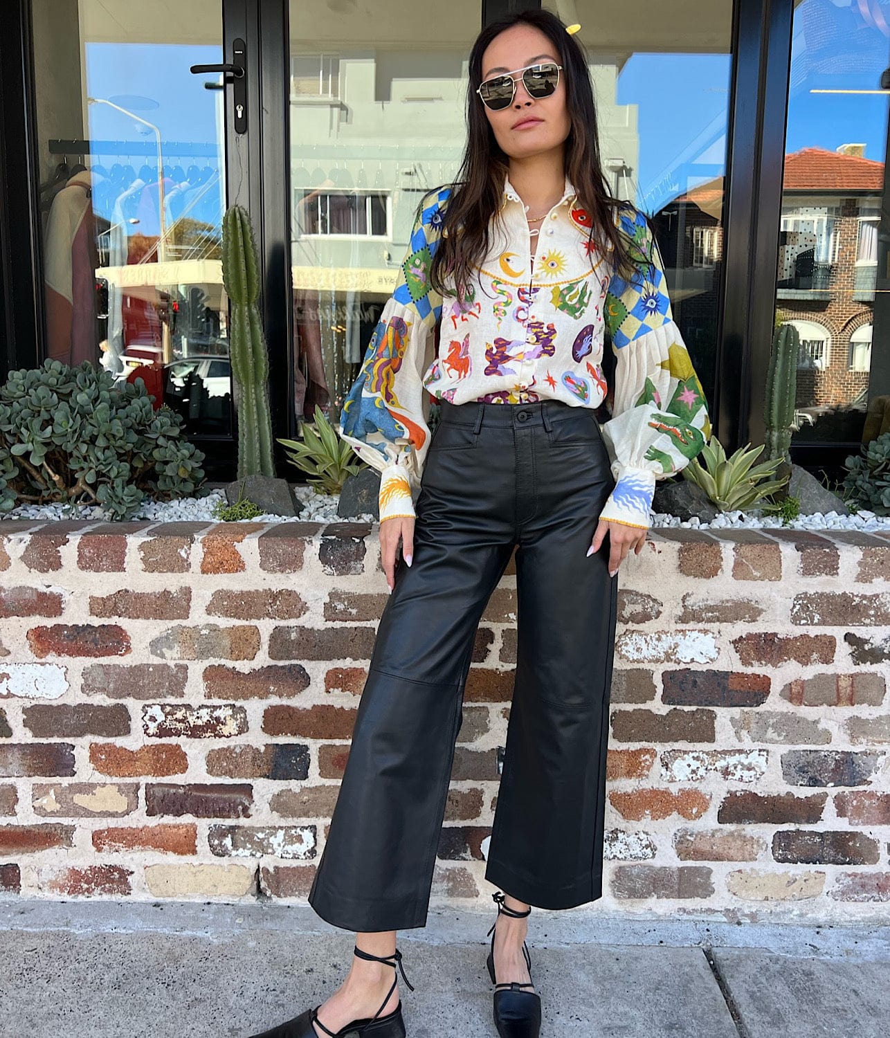 LOU BALLOON SLEEVE SHIRT | ALEMAIS | ALEMAIS LOU BALLOON SLEEVE SHIRT