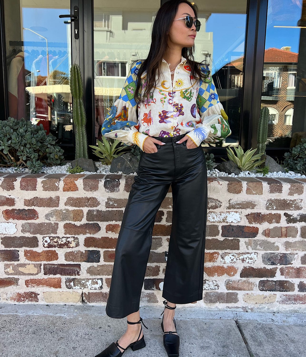 LOU BALLOON SLEEVE SHIRT | ALEMAIS | ALEMAIS LOU BALLOON SLEEVE SHIRT