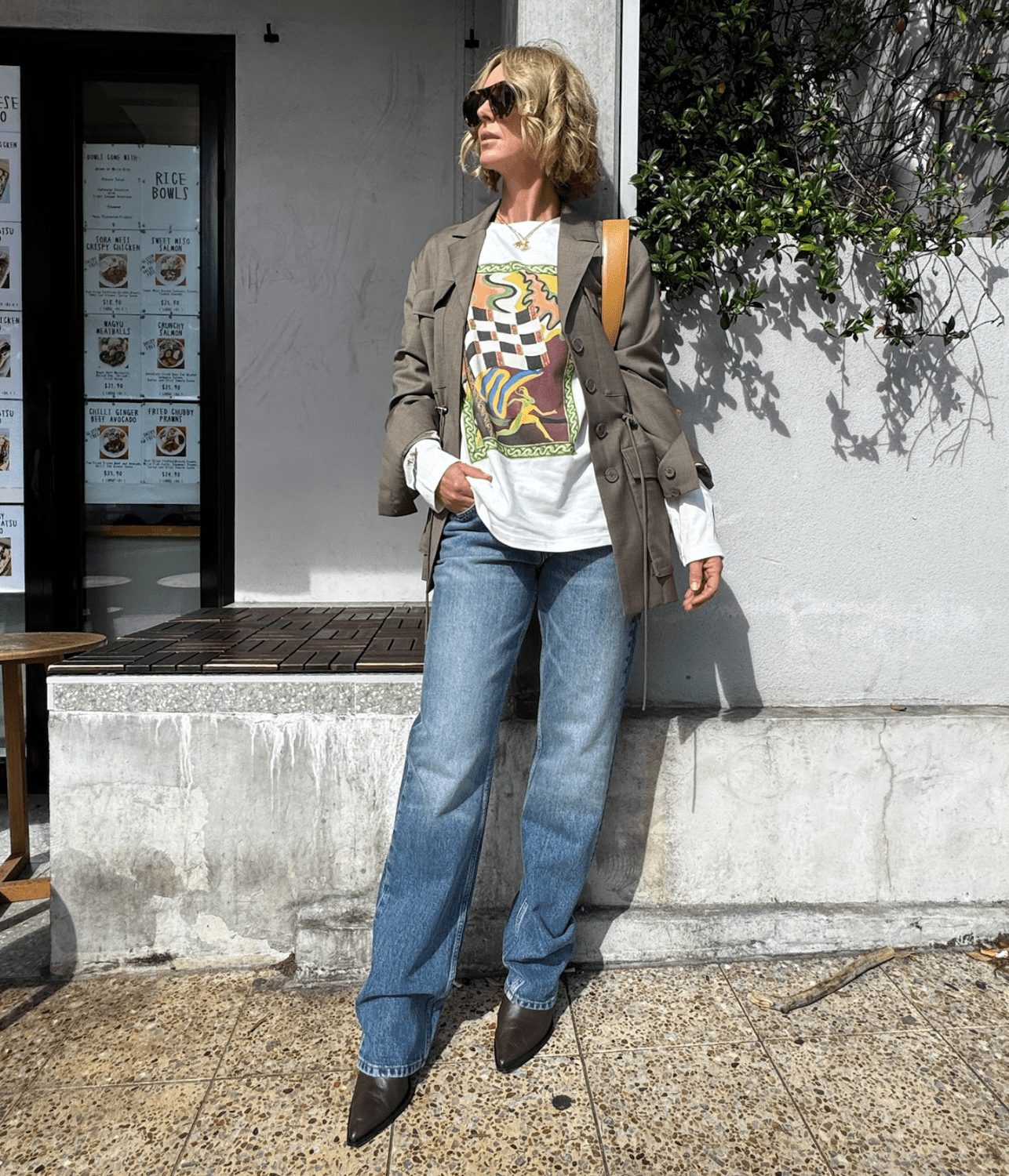 LUCKY PACE PATCH LONG SLEEVE TEE | ALEMAIS ALEMAIS LUCKY PACE PATCH LONG SLEEVE TEE